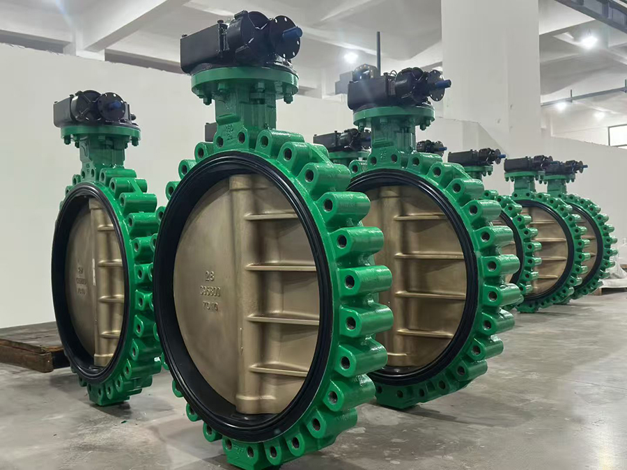 大口徑中線型凸耳蝶閥