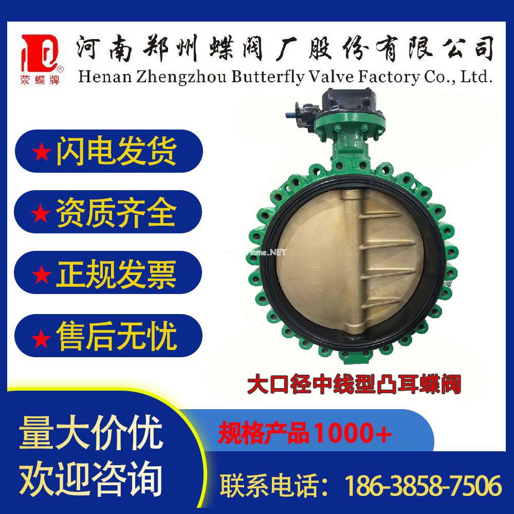 大口徑中線型凸耳蝶閥